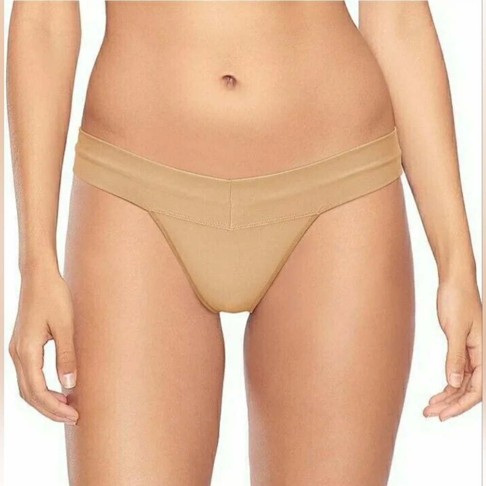 TWO (2) NWT New So Brand Carmine Rose / Tan Medium G-String / Thong